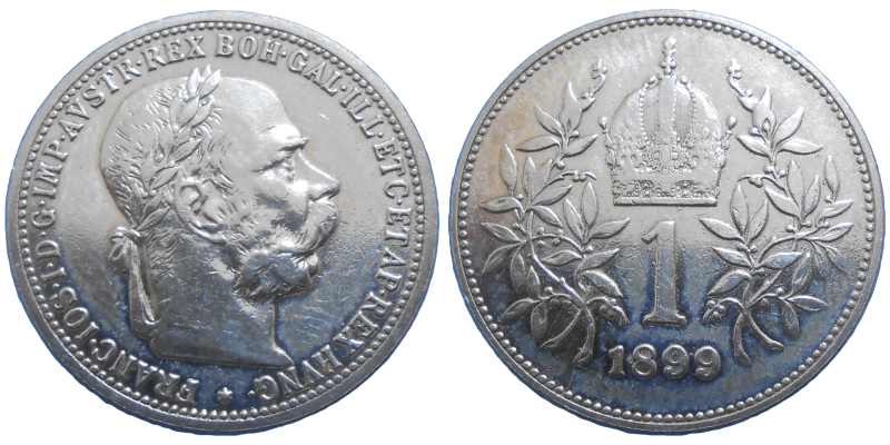 František Jozef I. 1 Koruna 1899 Bz - Numizmatický Obchod